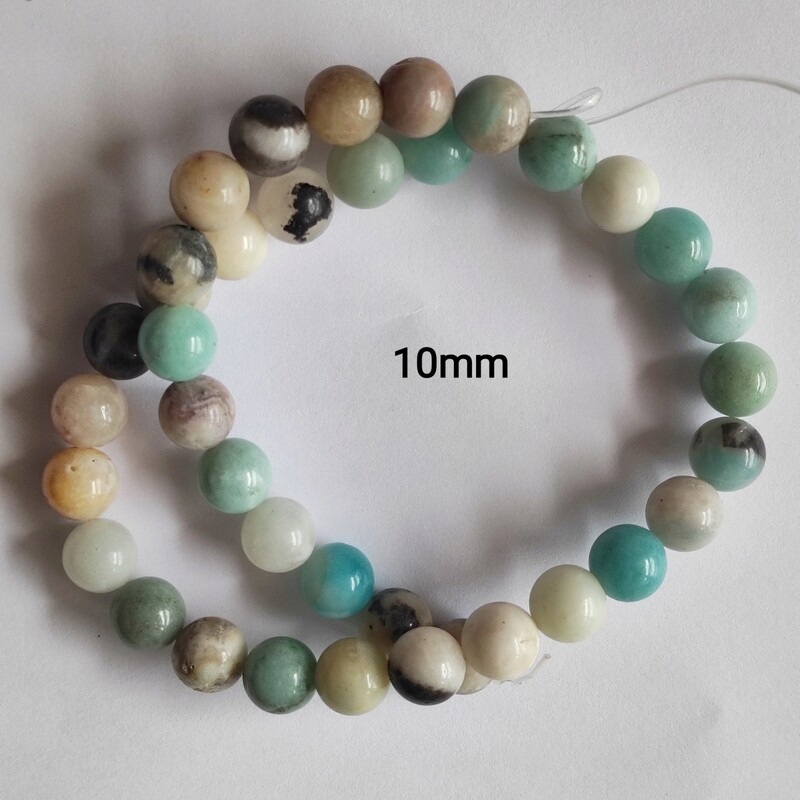 Perles pierre naturelle Amazonite 10mm