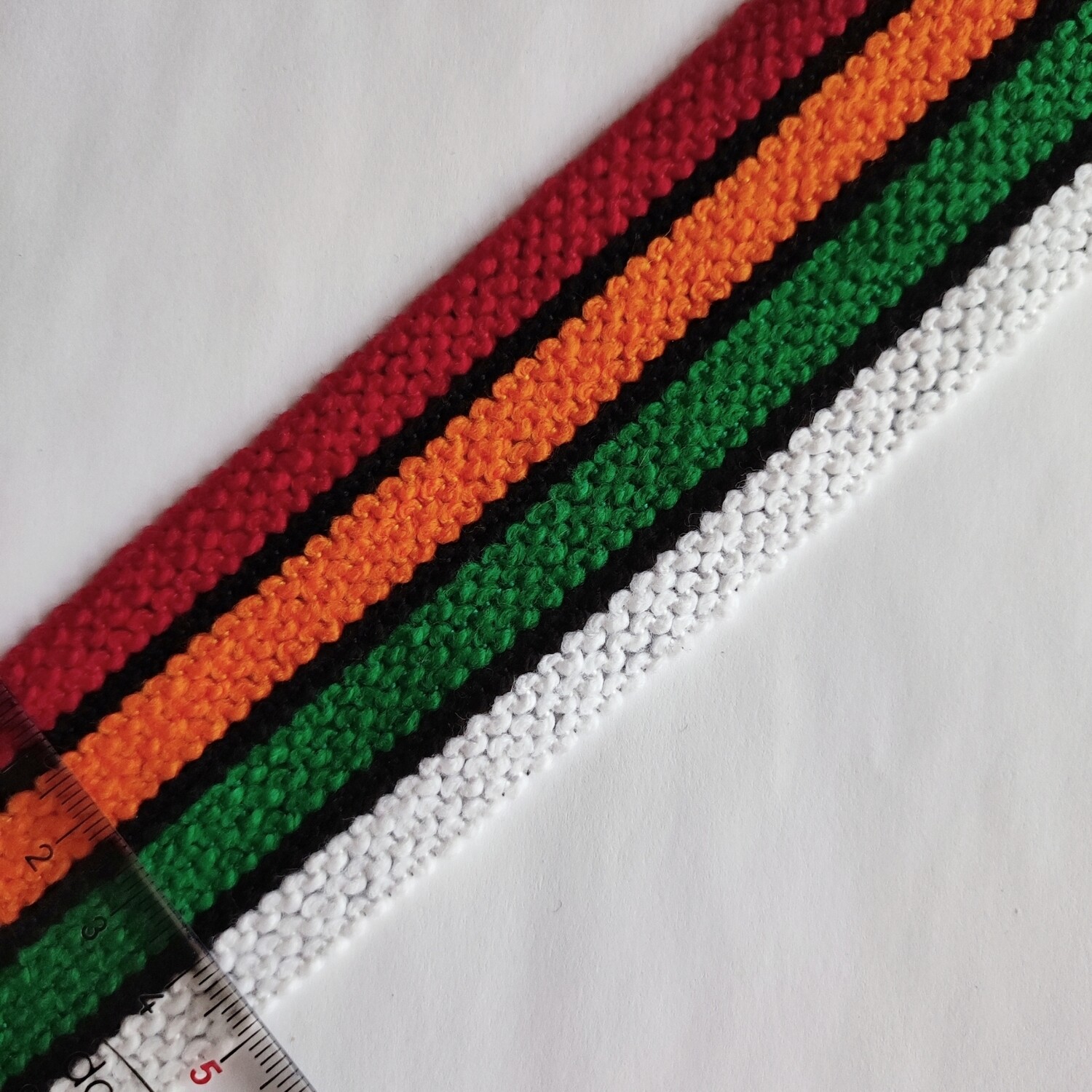 Galon kabyle rouge/orange/vert/blanc 5cm
