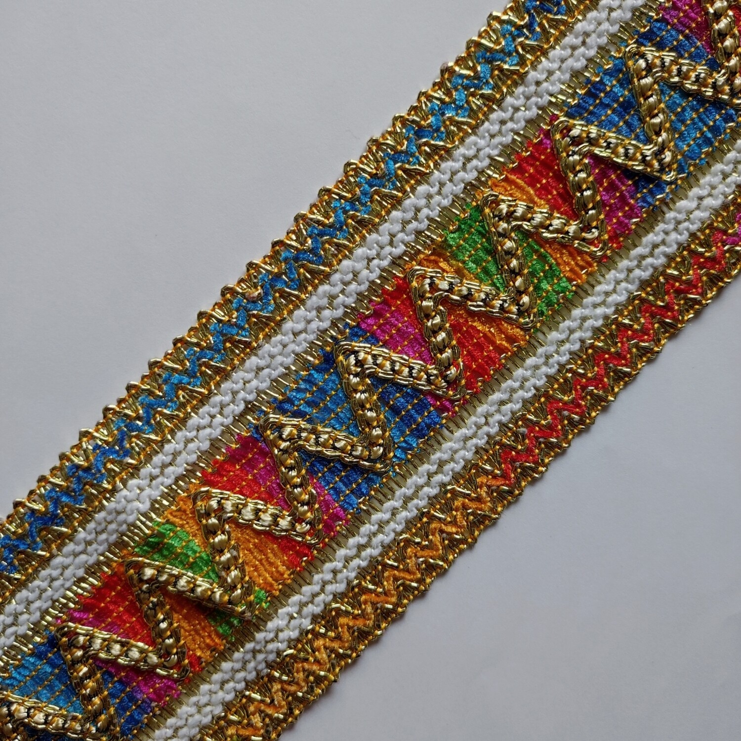 Ruban galon kabyle 7cm doré 