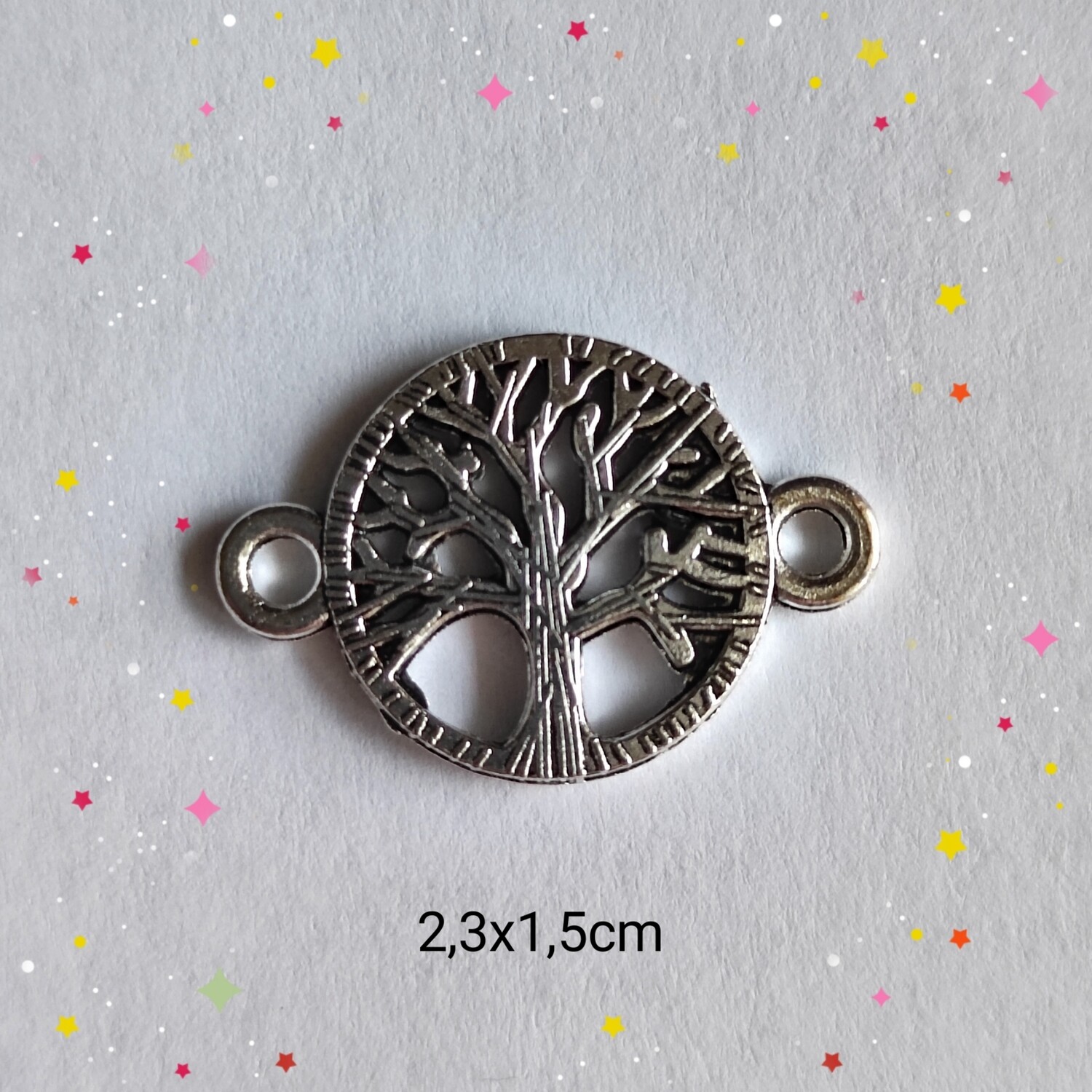 Pendentif argenté arbre de vie 