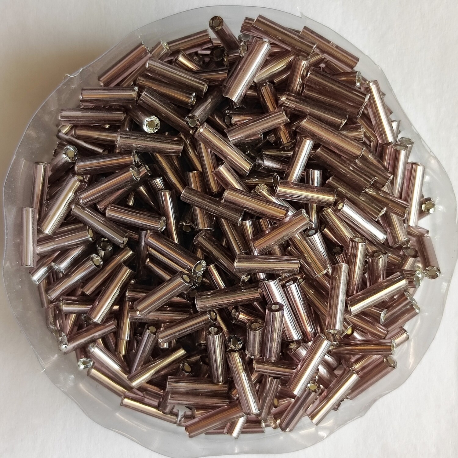 20g perles tube 6mm x 2mm marron 