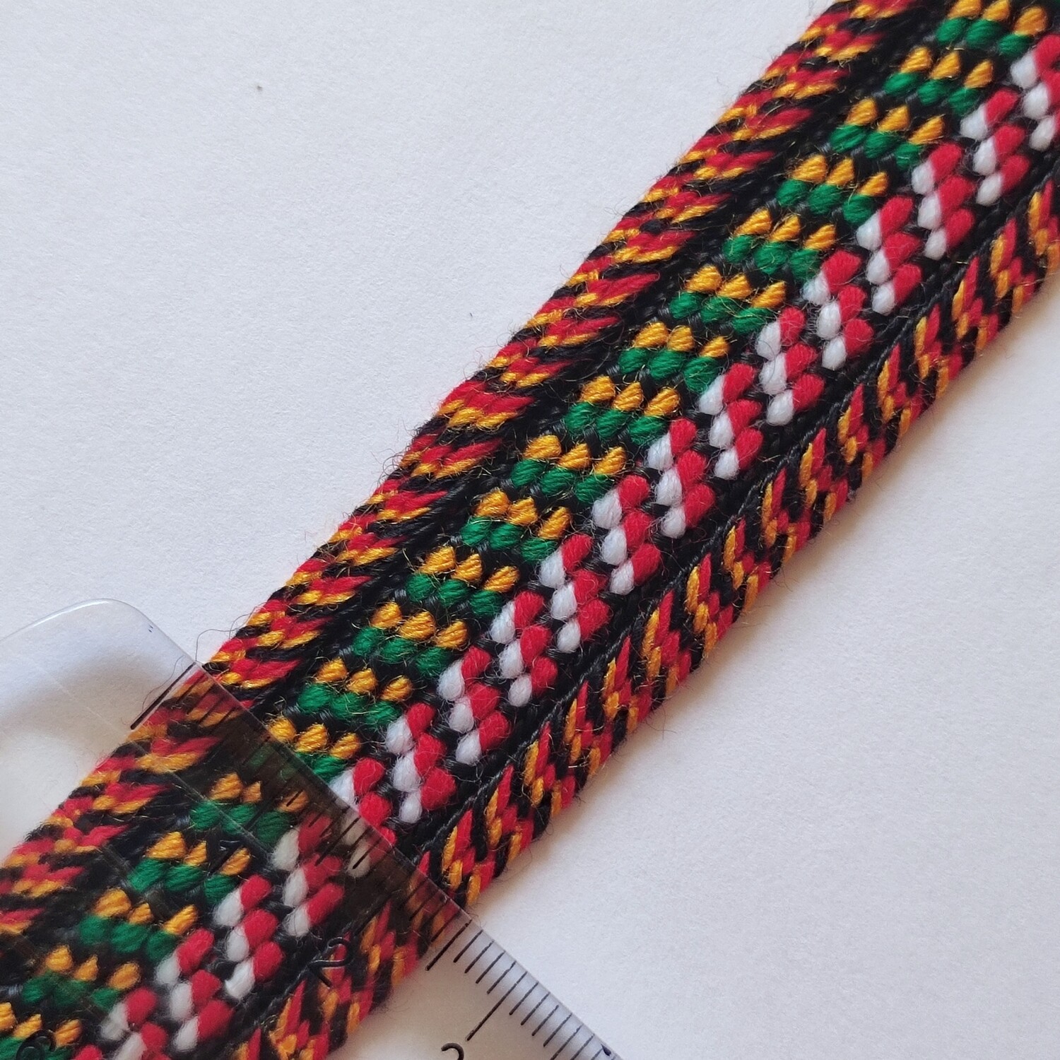 Galon kabyle 2,4 cm bande colorés 