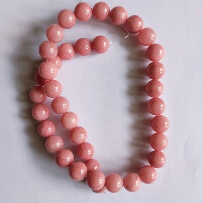 Perles pierre naturelle angélite 10mm violet rose