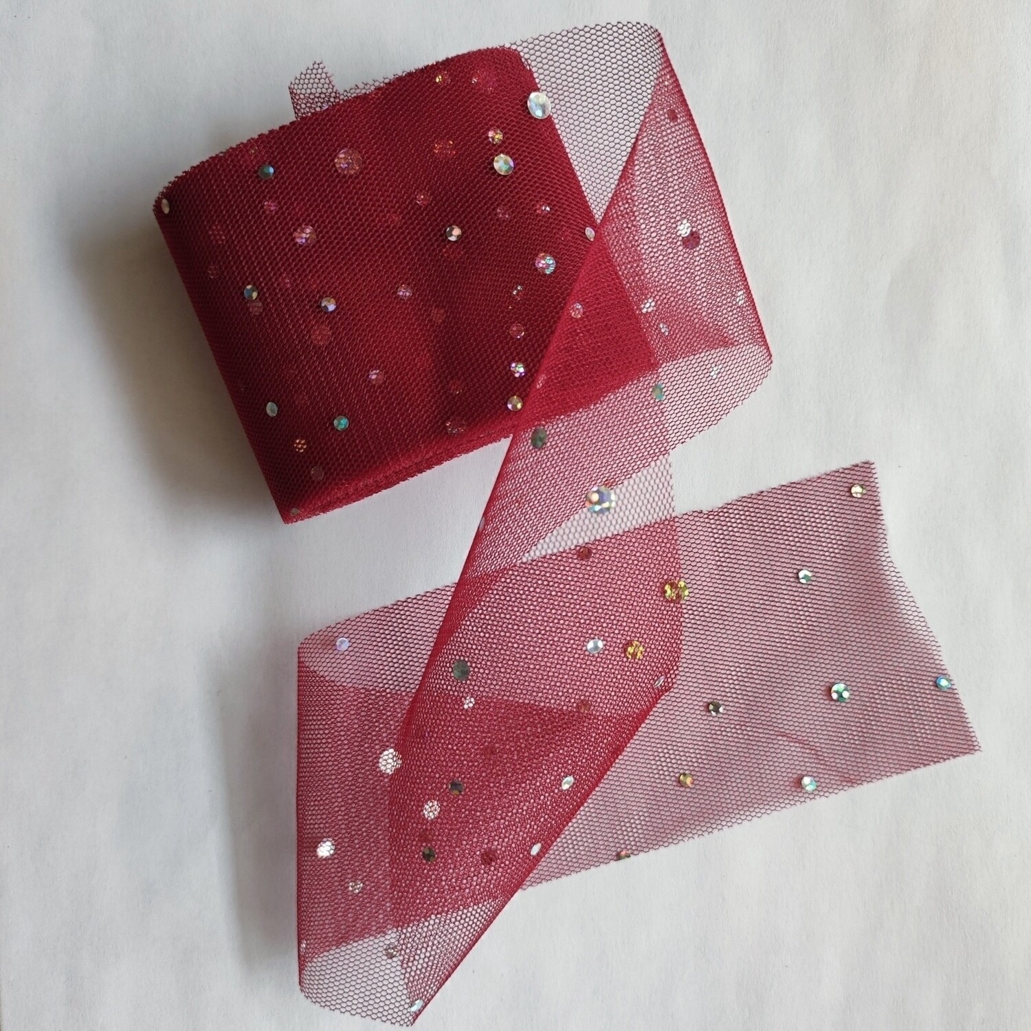 4m de ruban tulle paillette 6 cm (choisissez vos couleurs)