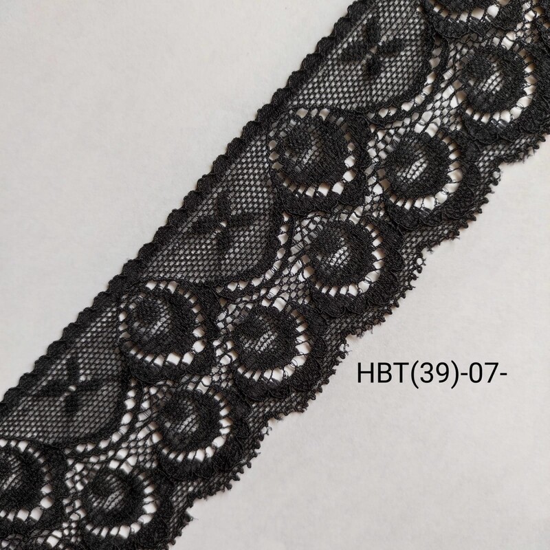 4,5 mètres dentelle noire élastique 5 cm