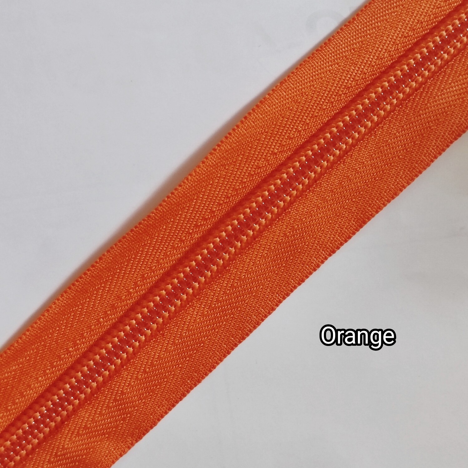 Fermeture ZIP au mètre orange taille 5