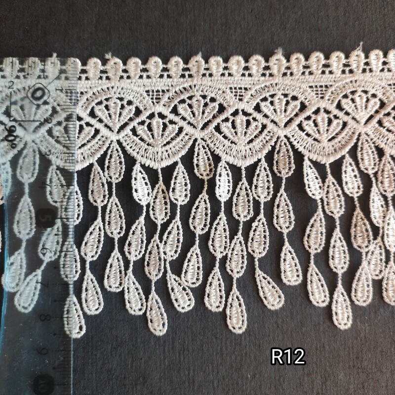 0.90 mètres dentelle blanche 8,5 cm