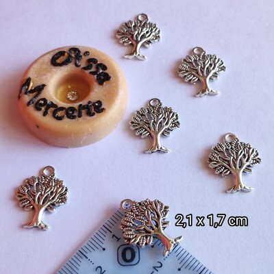 Pendentif arbre argenté 2,1x1,7cm