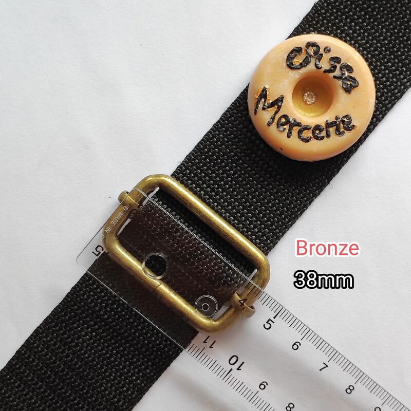 Boucle coulissante 38mm bronze 