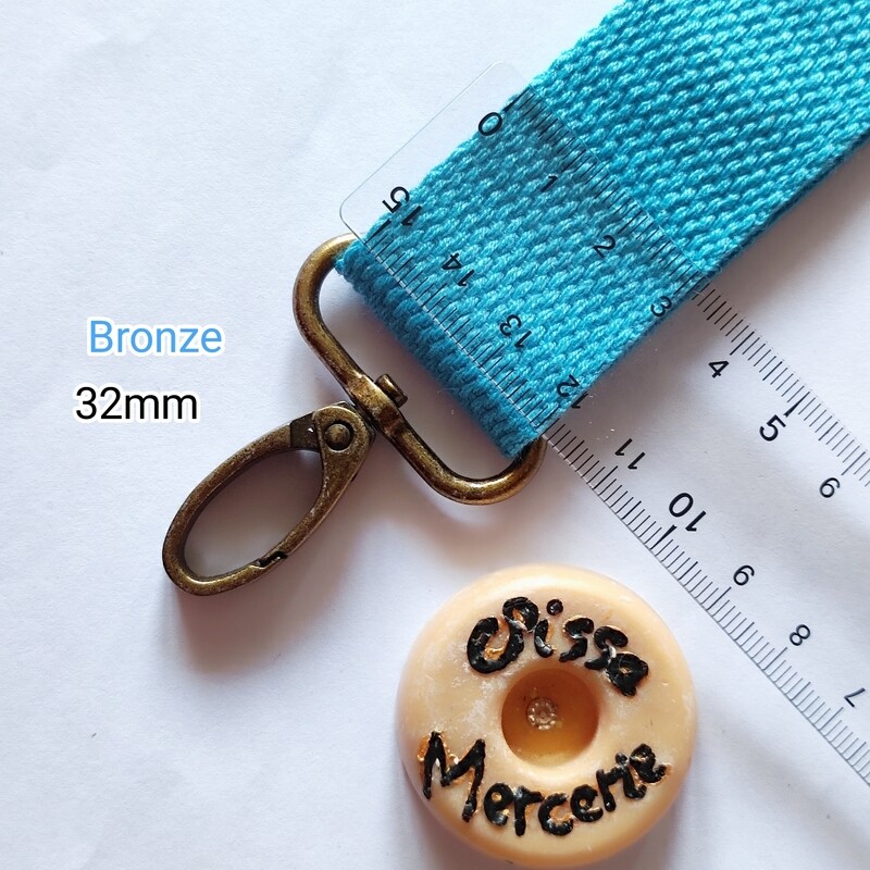 Mousqueton pivotant 32mm bronze 