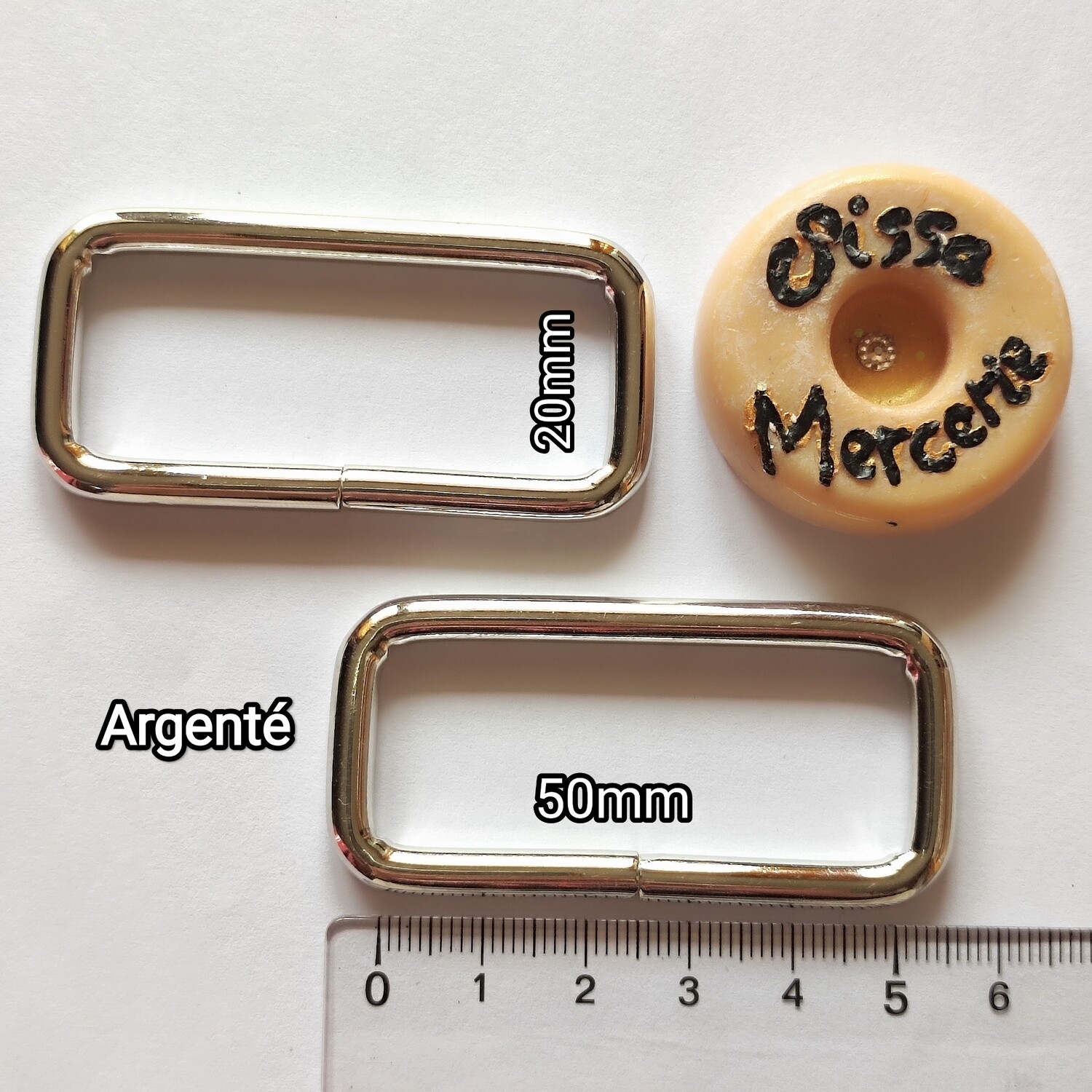 Anneau qualité supérieure 5cm  (choisissez vos couleurs)