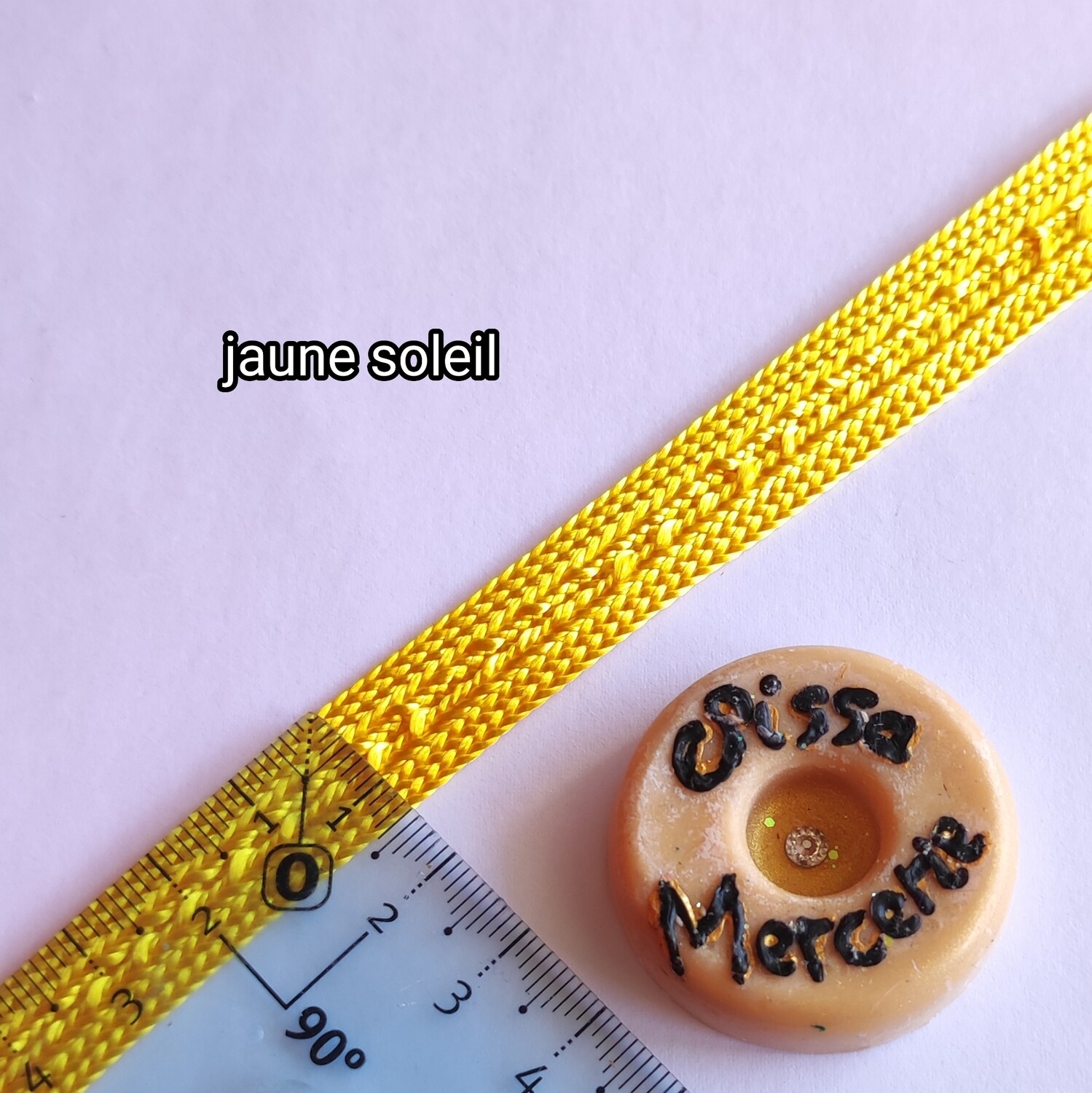 Ruban galon sfifa 1,3cm jaune soleil 