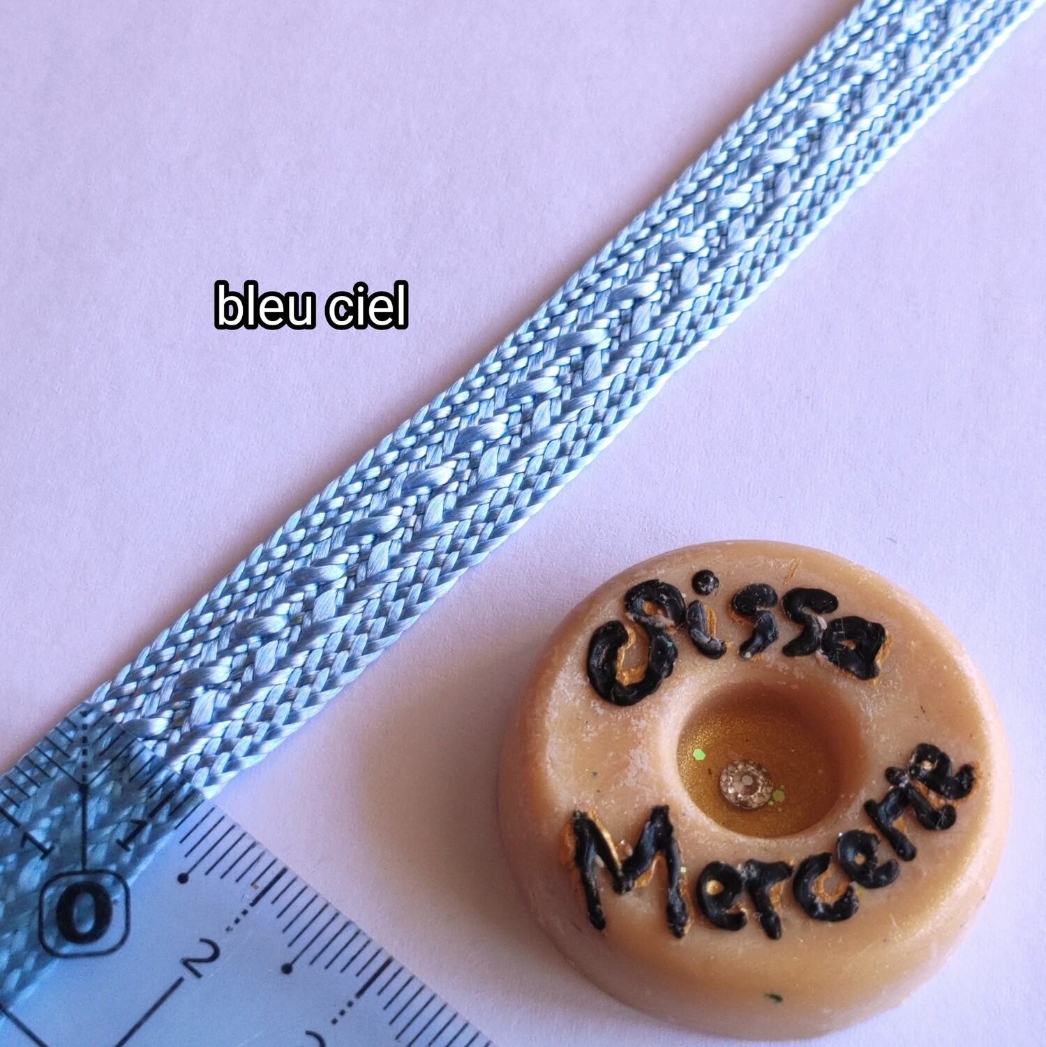 Ruban galon sfifa 1,3cm bleu ciel 