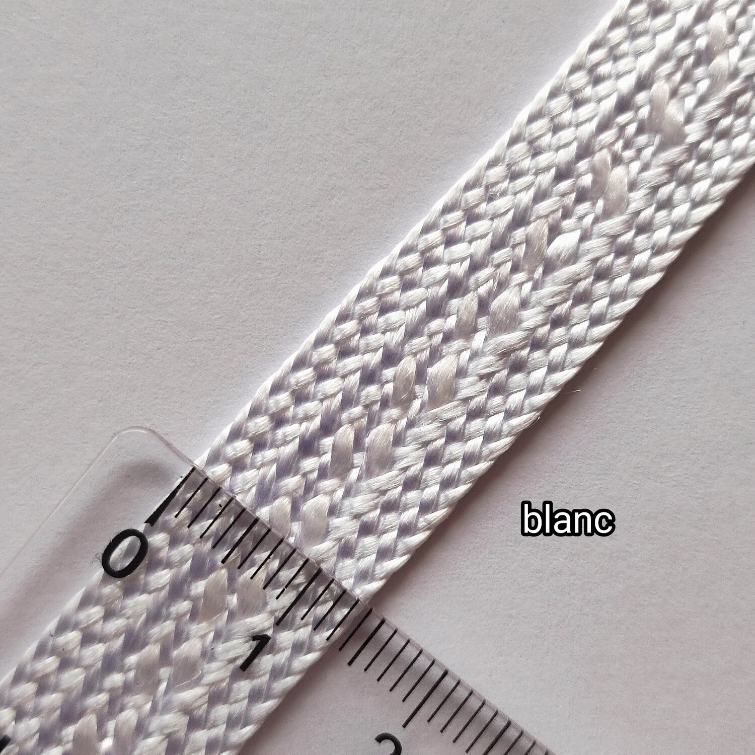 4,40 mètres ruban sfifa 1,3cm blanc 