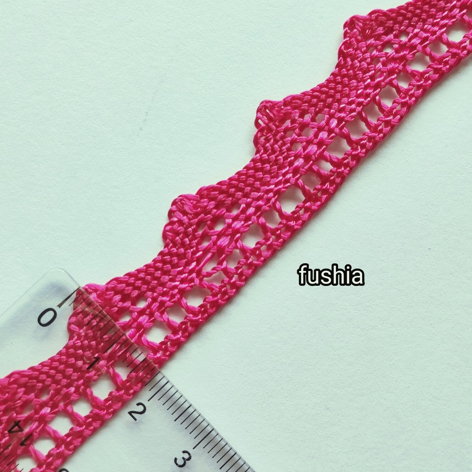 Galon dentelle kabyle fushia 1,7cm