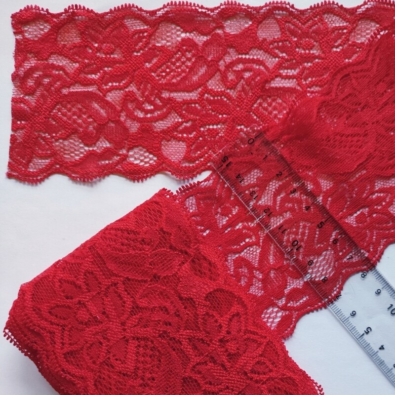 Dentelle 8 cm stretch au mètre/20 couleurs 