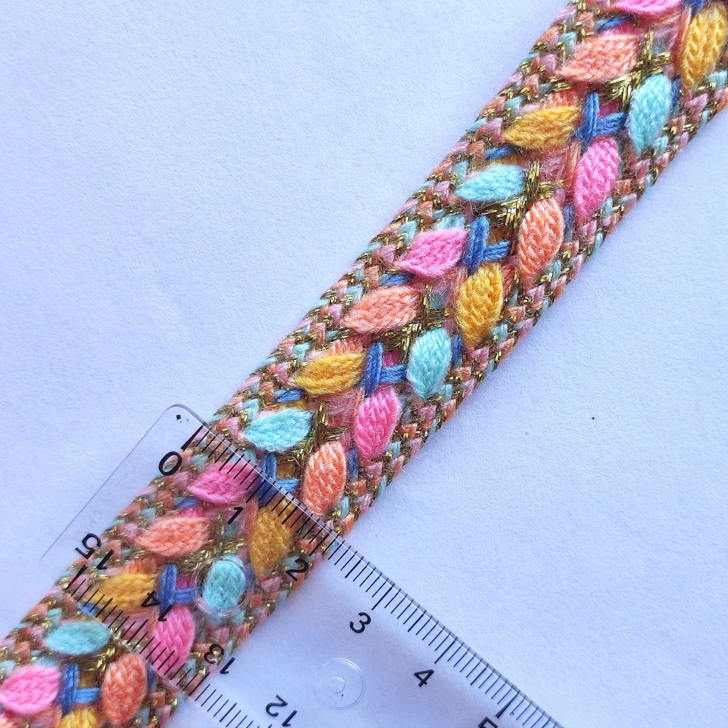 Galon kabyle rose pastel 2.80 cm