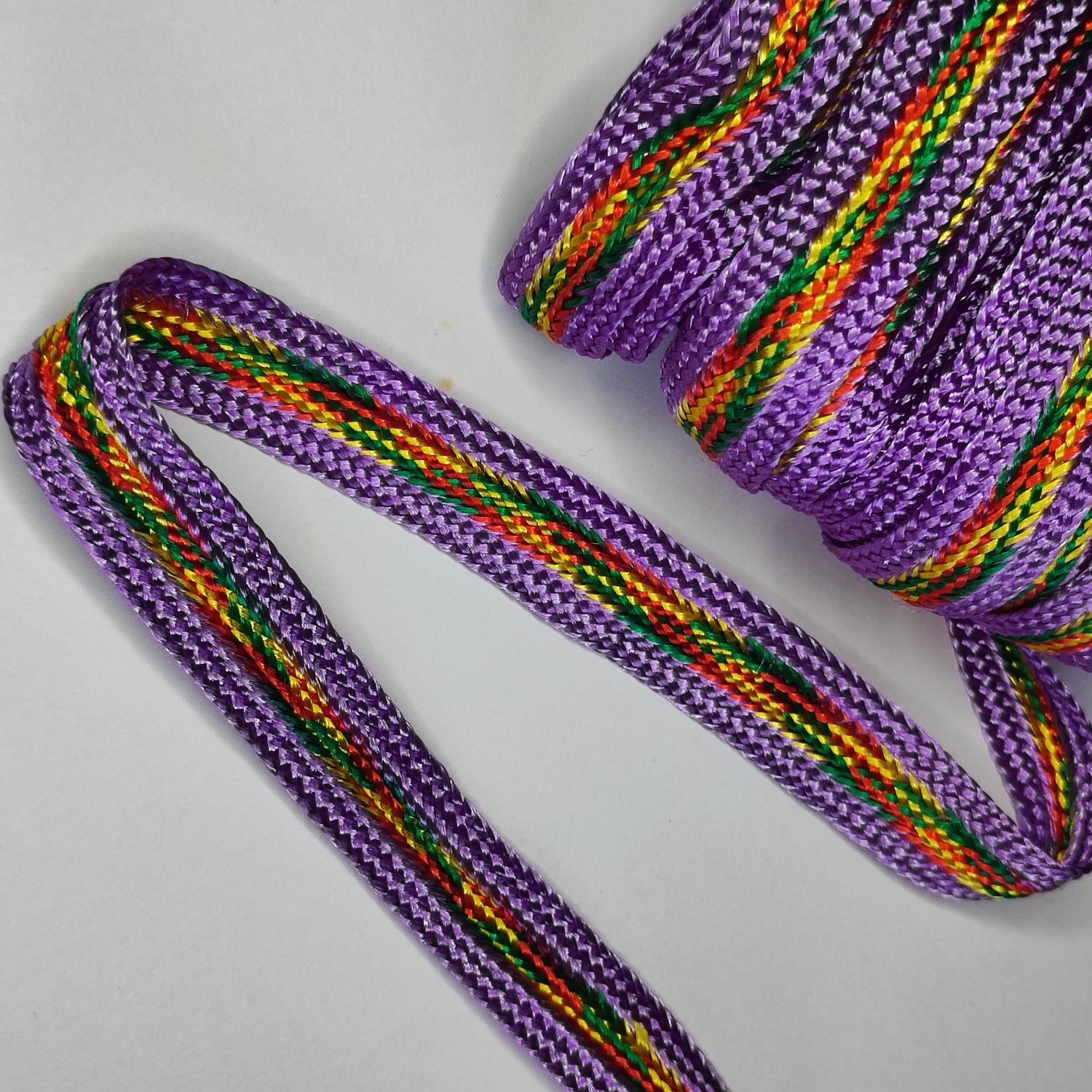 Galon sfifa violet , vert, jaune,rouge