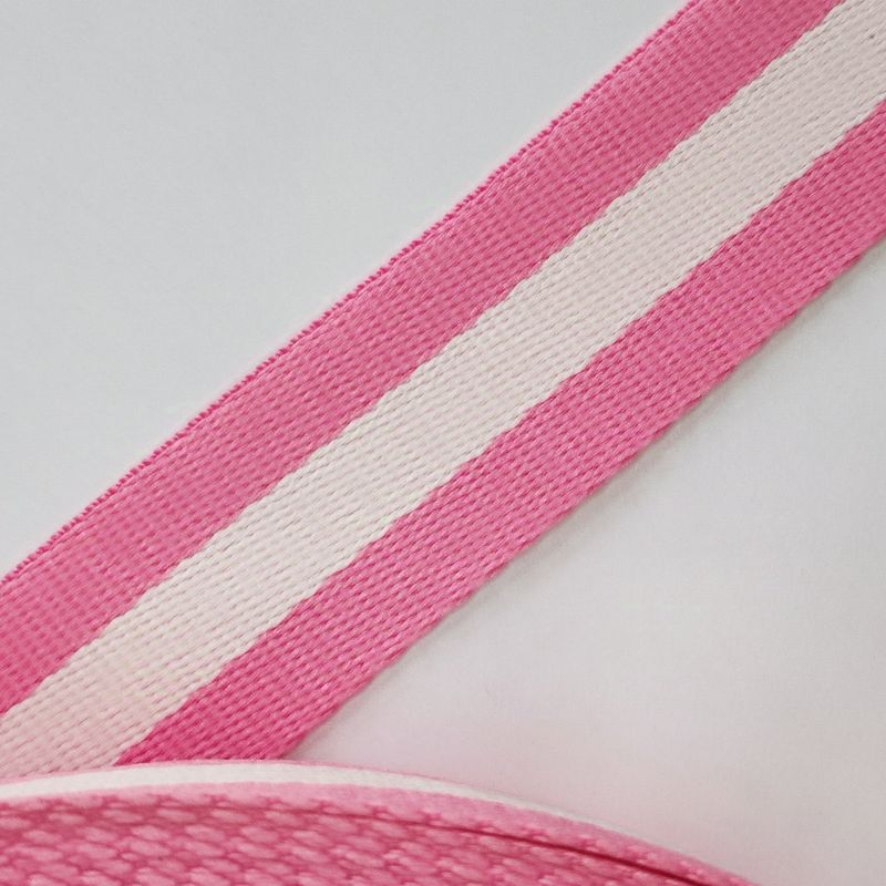 Sangle polyester 32mm rose ,blanc