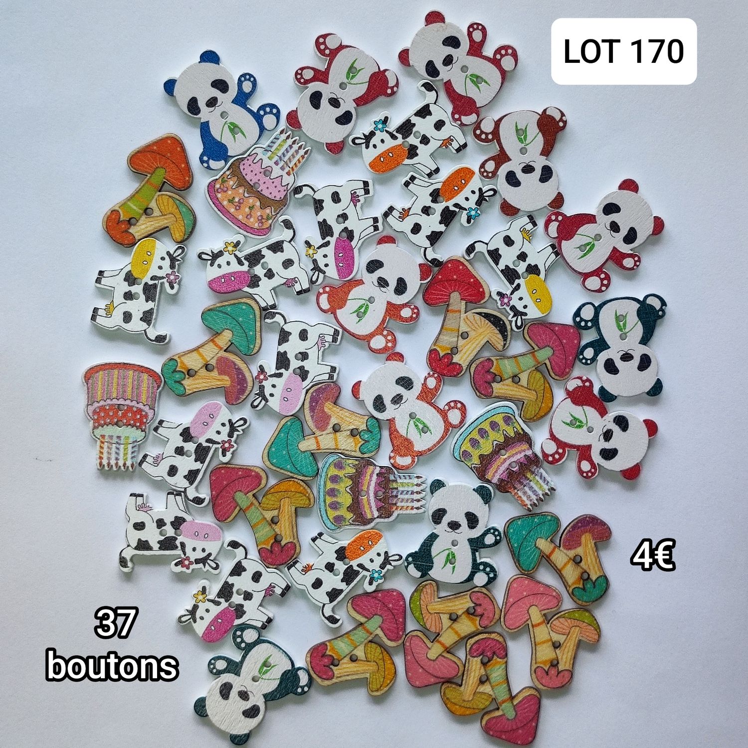 37 boutons LOT 170