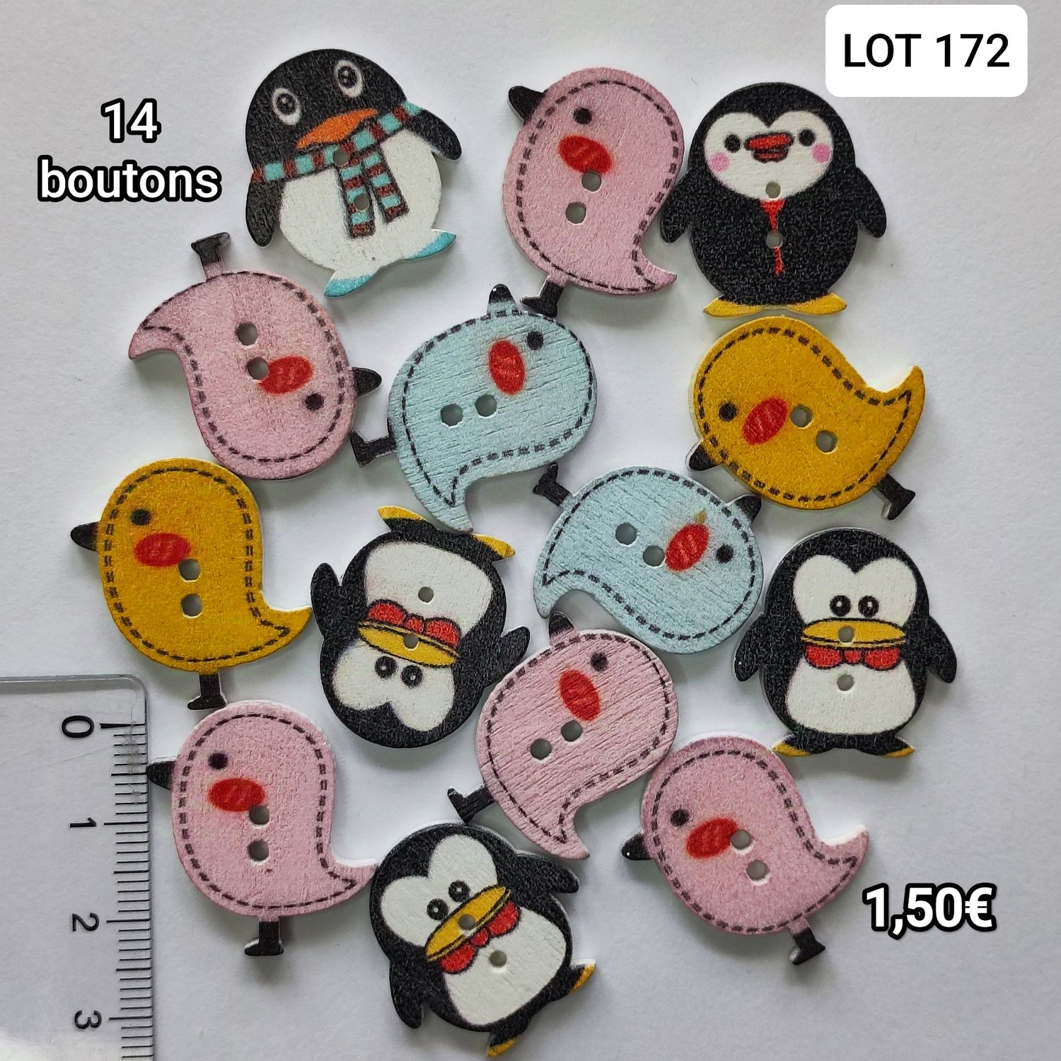 14 boutons LOT 172