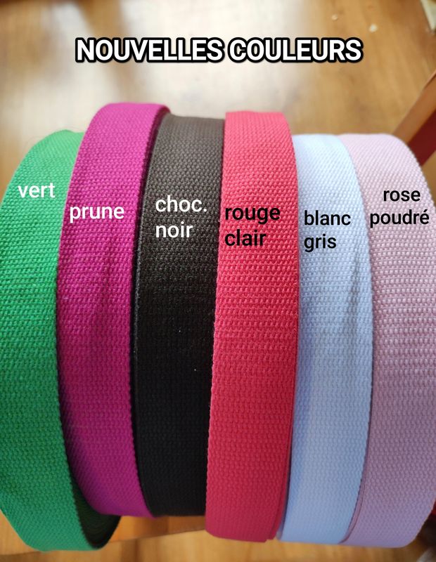 Rouleau 40 mètres sangle coton 32mm