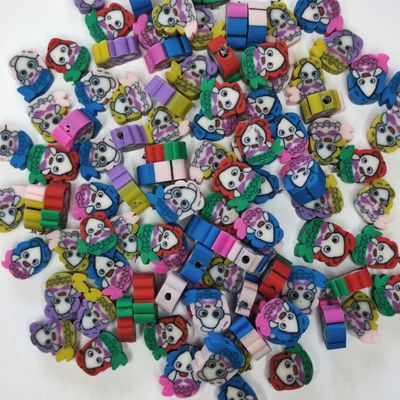 100 perles sirène en polymère