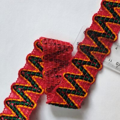 Galon kabyle rouge/vert/noir/orange 3,5cm