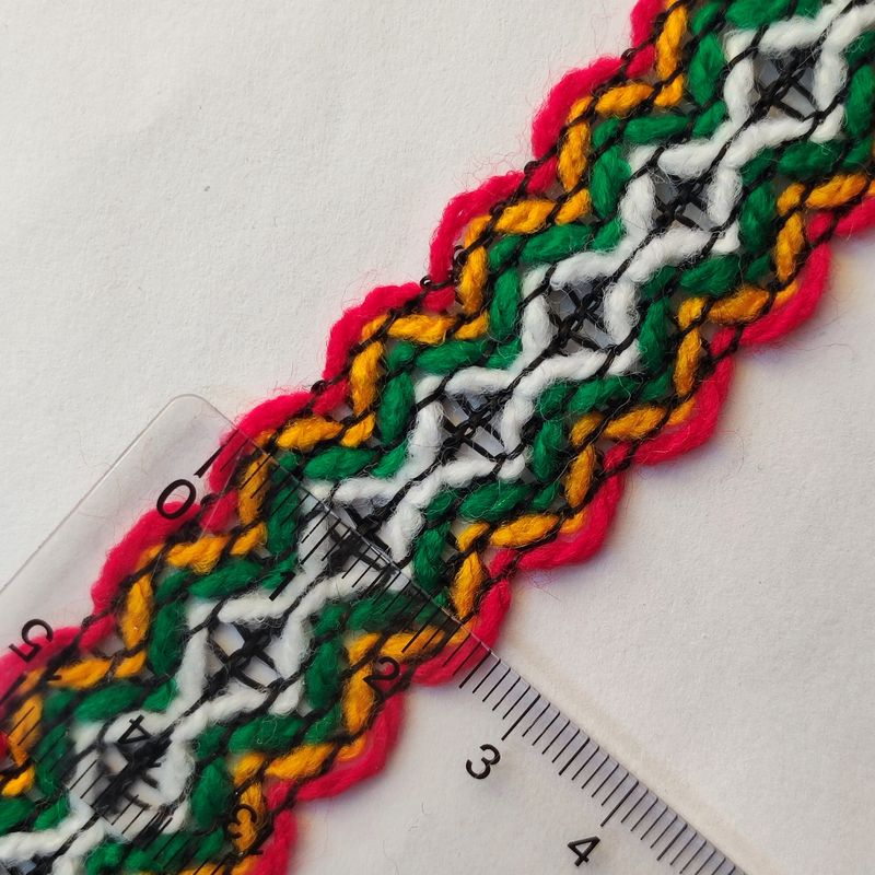 Galon kabyle rouge/orange/vert/blanc