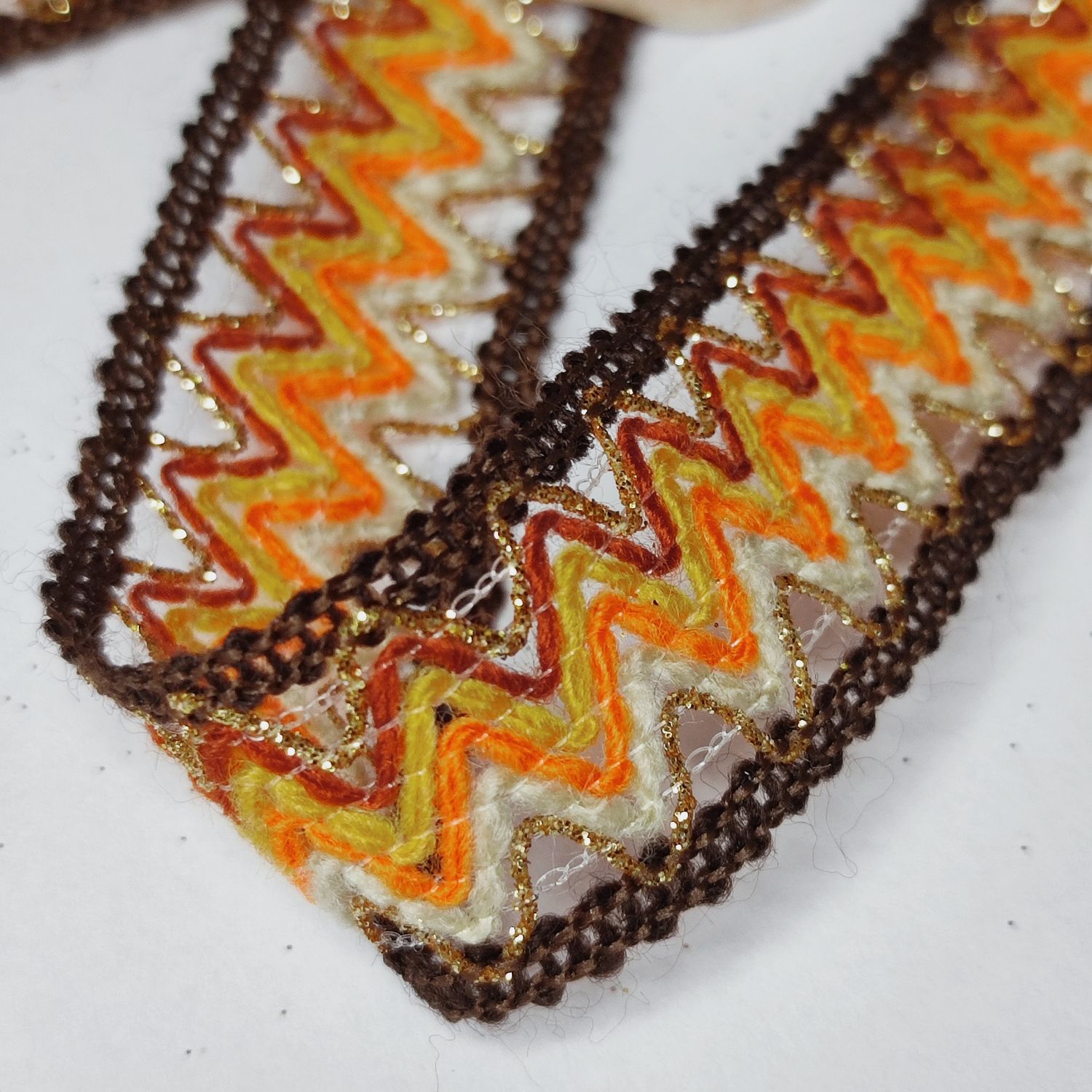Galon kabyle orange/marron/...et doré 