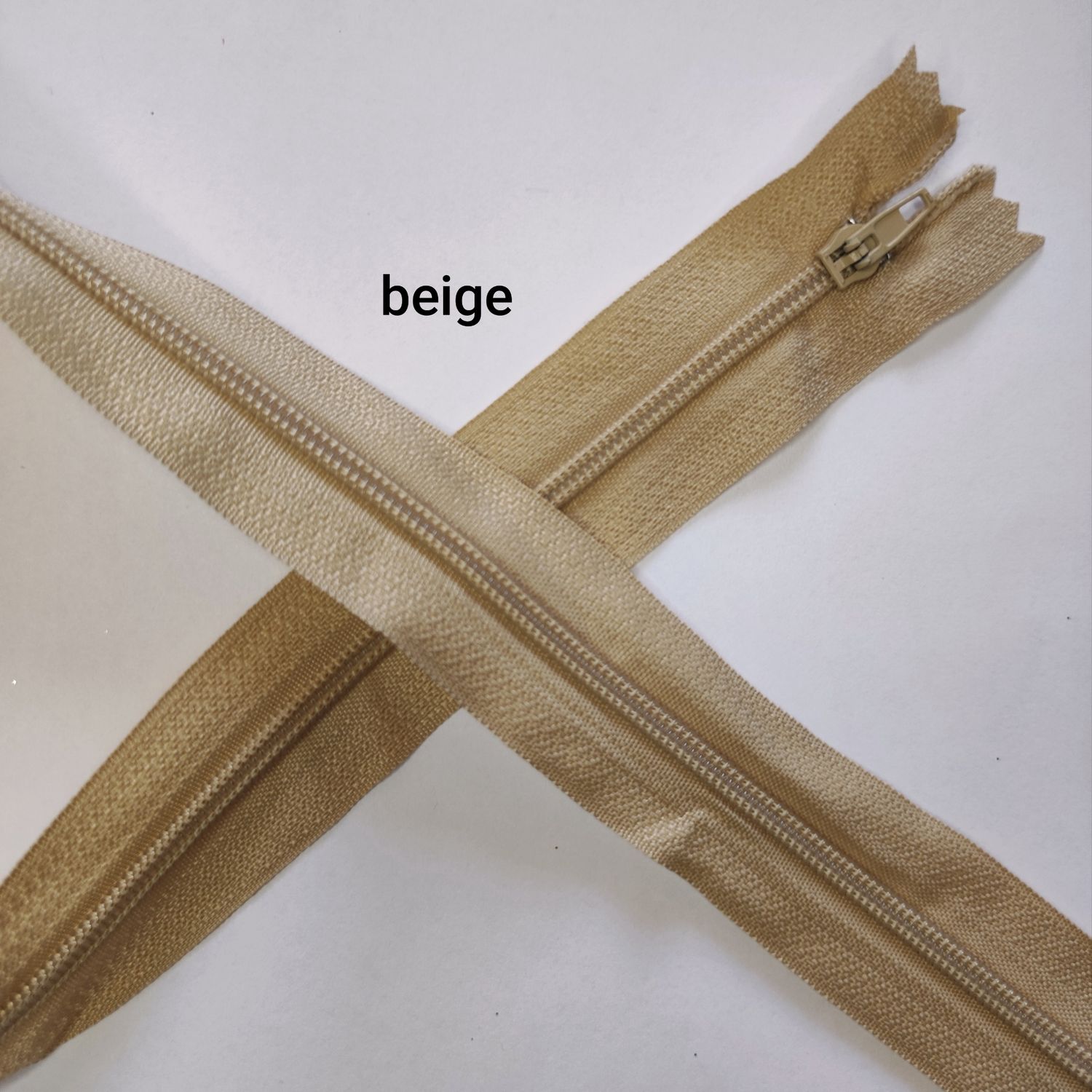 Fermeture zip 58 cm/2 couleurs