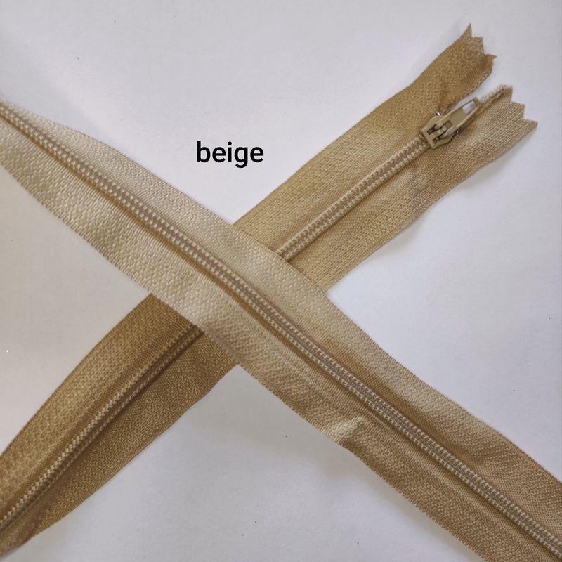Fermeture zip 58 cm/2 couleurs