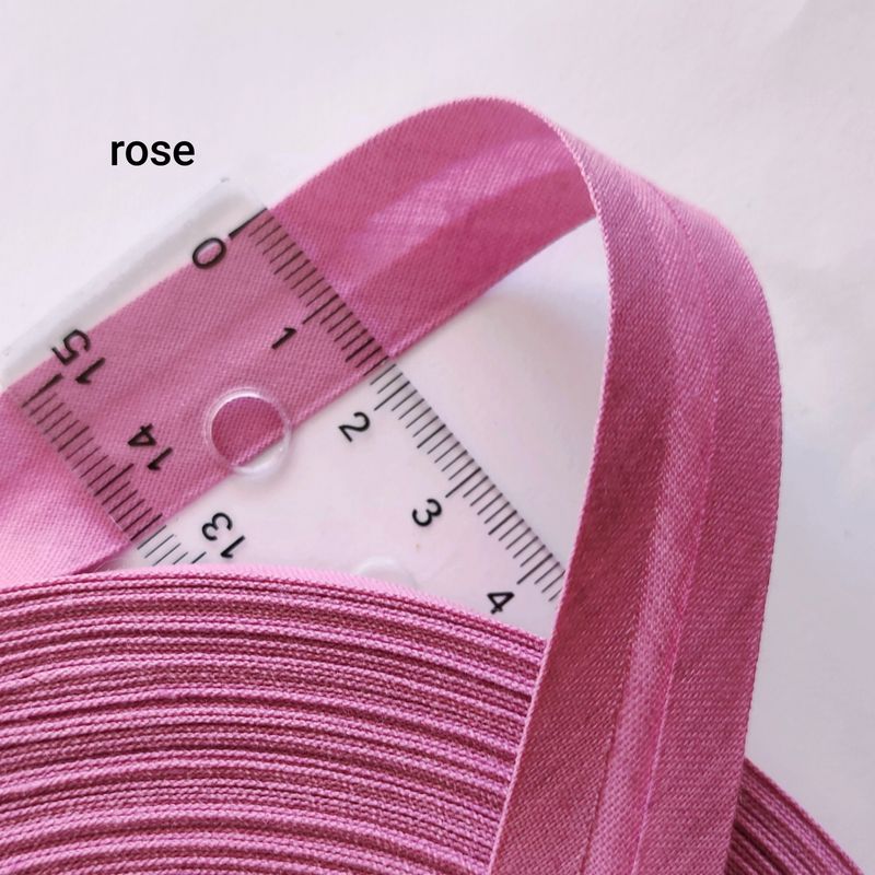 Biais coton rose Biais coton rose