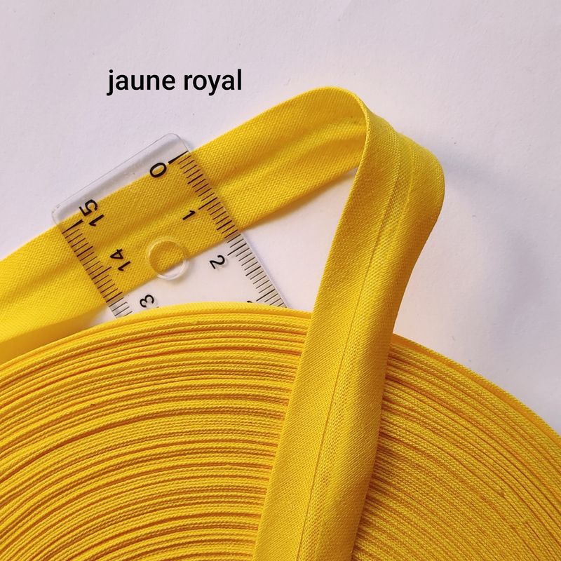 Biais coton jaune royal Biais coton jaune royal
