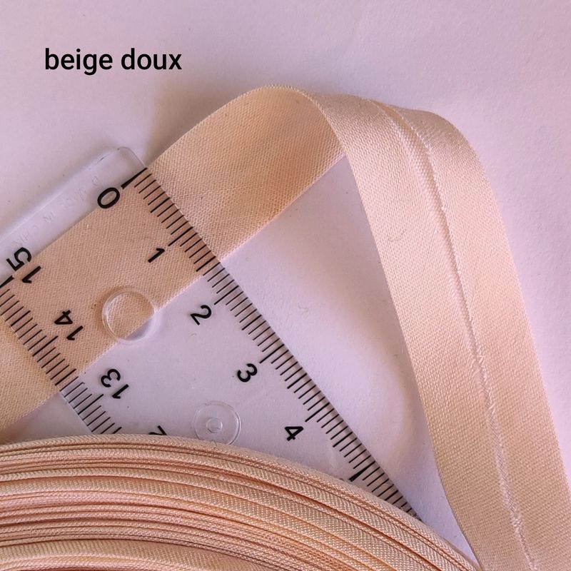Biais coton beige doux Biais coton beige doux