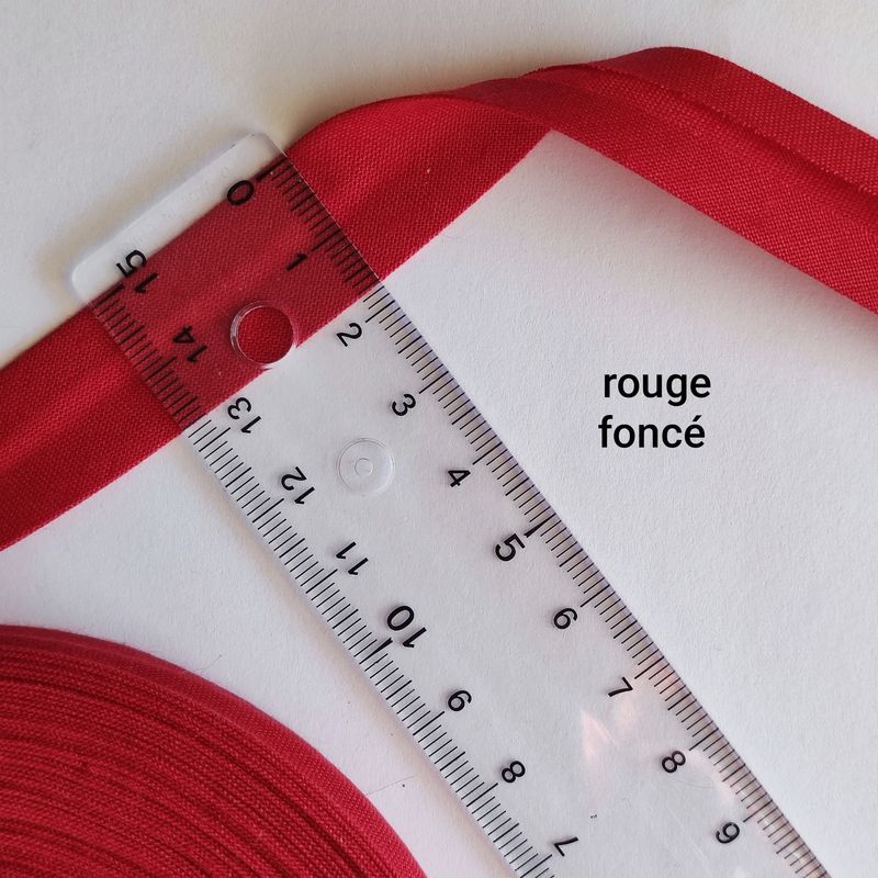 Biais coton rouge foncé Biais coton rouge foncé