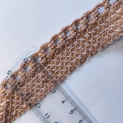 Galon sfifa marron clair pour robe/caftan