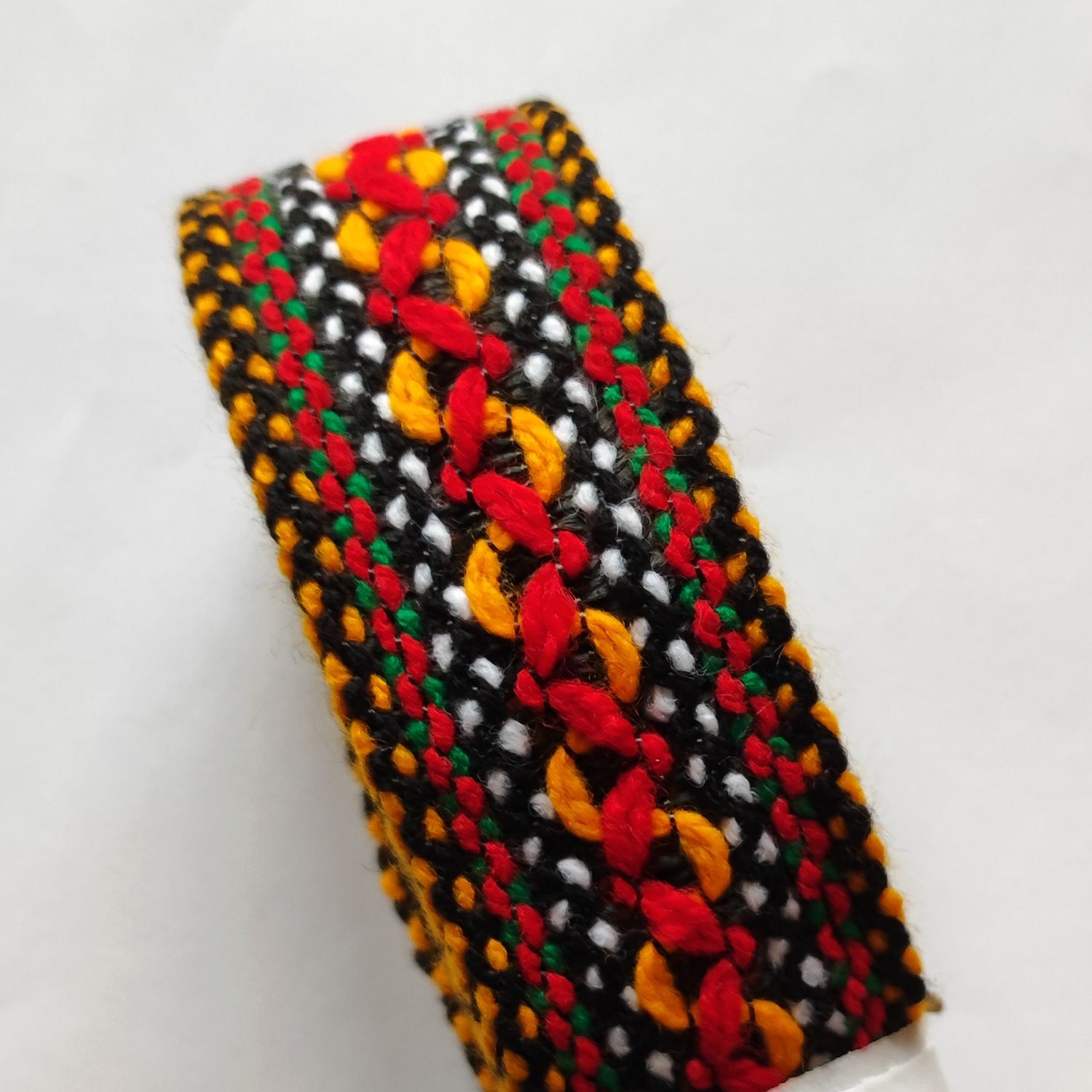 Galon noir/jaune orange/rouge/vert/blanc 3,5 cm