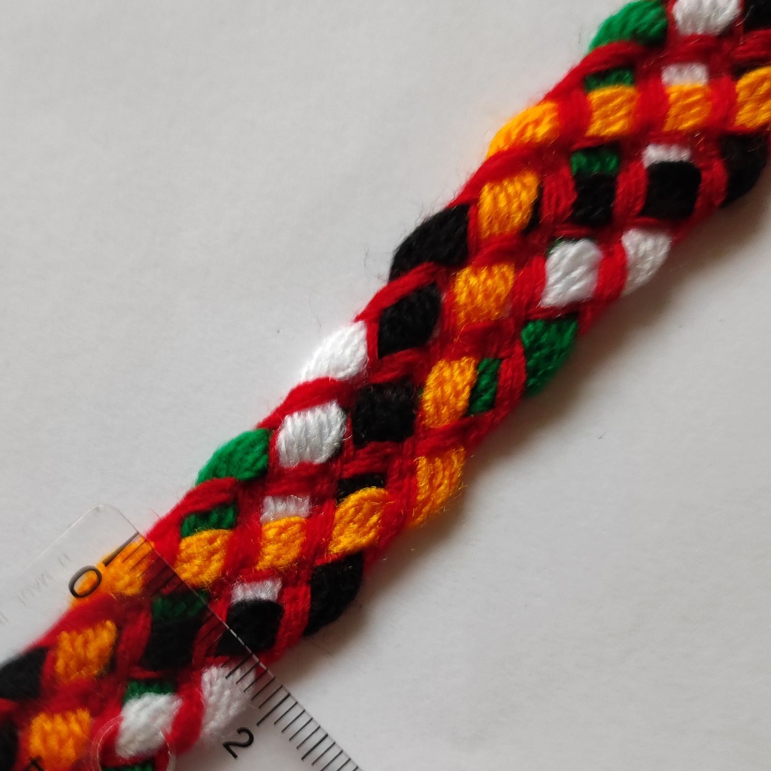 Galon tresse coloré couture rouge