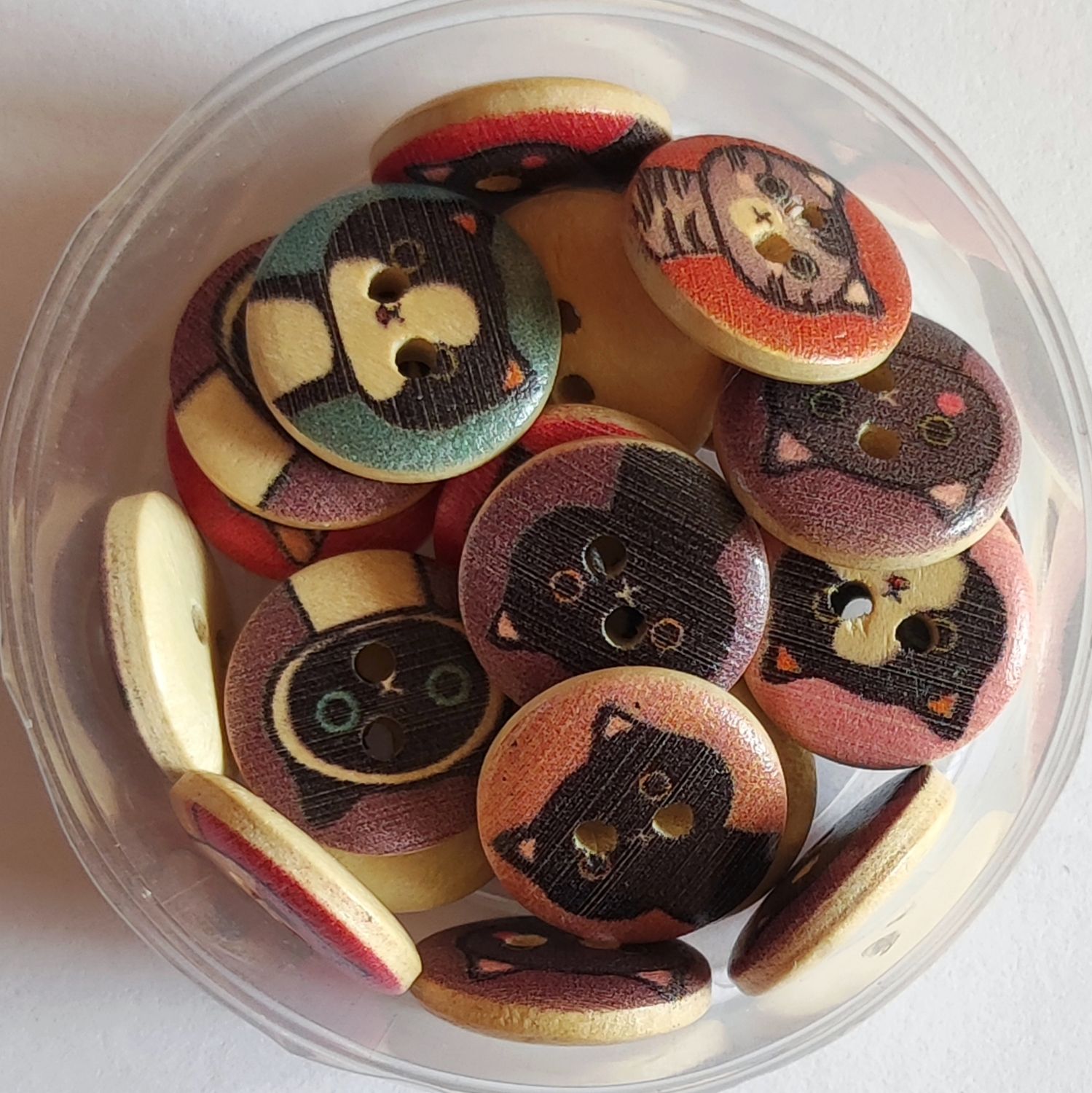 20 boutons chat LOT 225