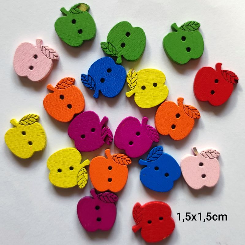 44 boutons pomme LOT 243