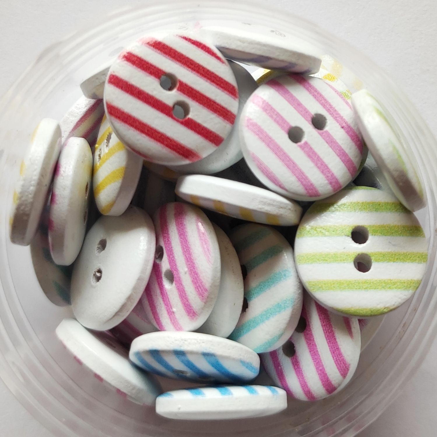 45 boutons rayés LOT 248