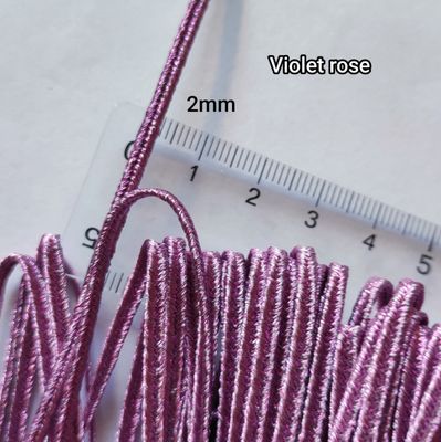 Soutache 2mm violet rose