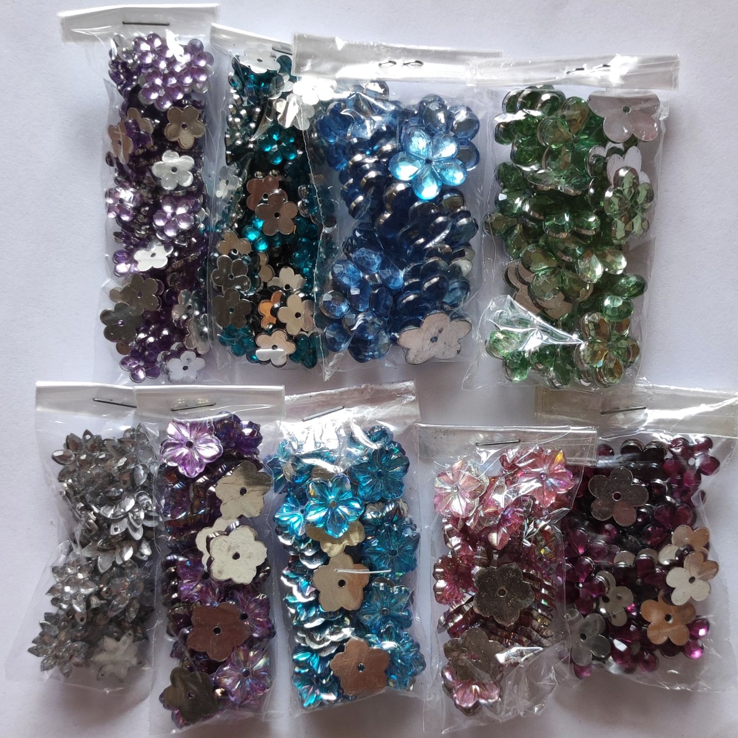 460 strass fleurs