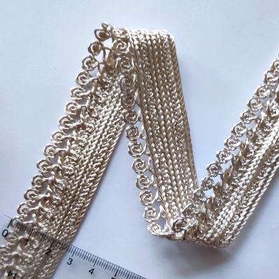 Galon sfifa large 3cm beige crème