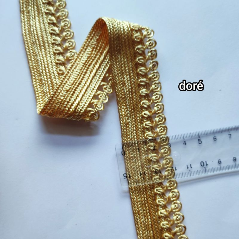 Galon sfifa large 3cm doré