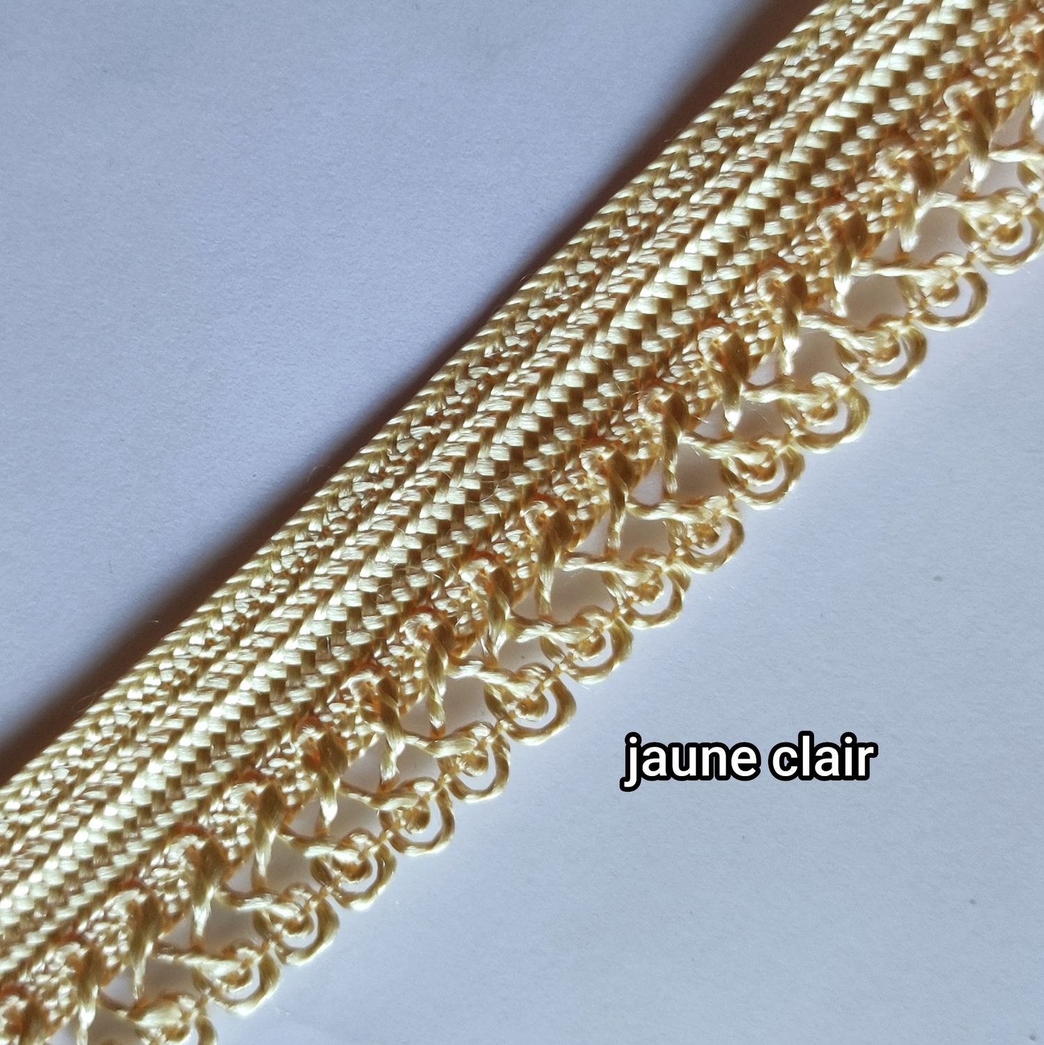 Galon sfifa large 3cm jaune clair
