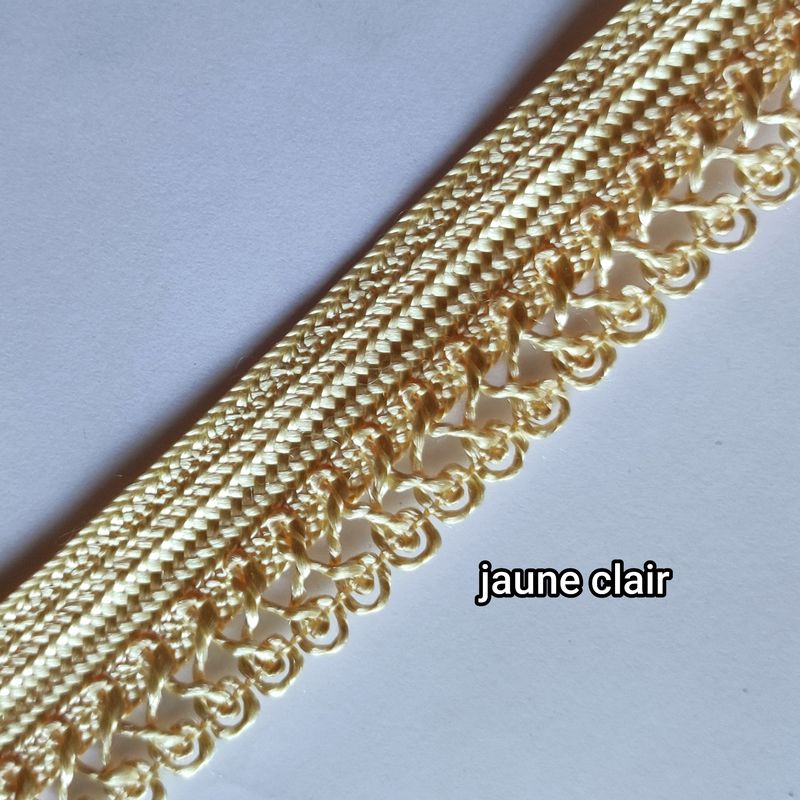 Galon sfifa large 3cm jaune clair