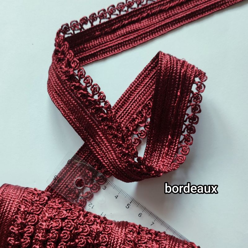Galon sfifa large 3cm bordeaux
