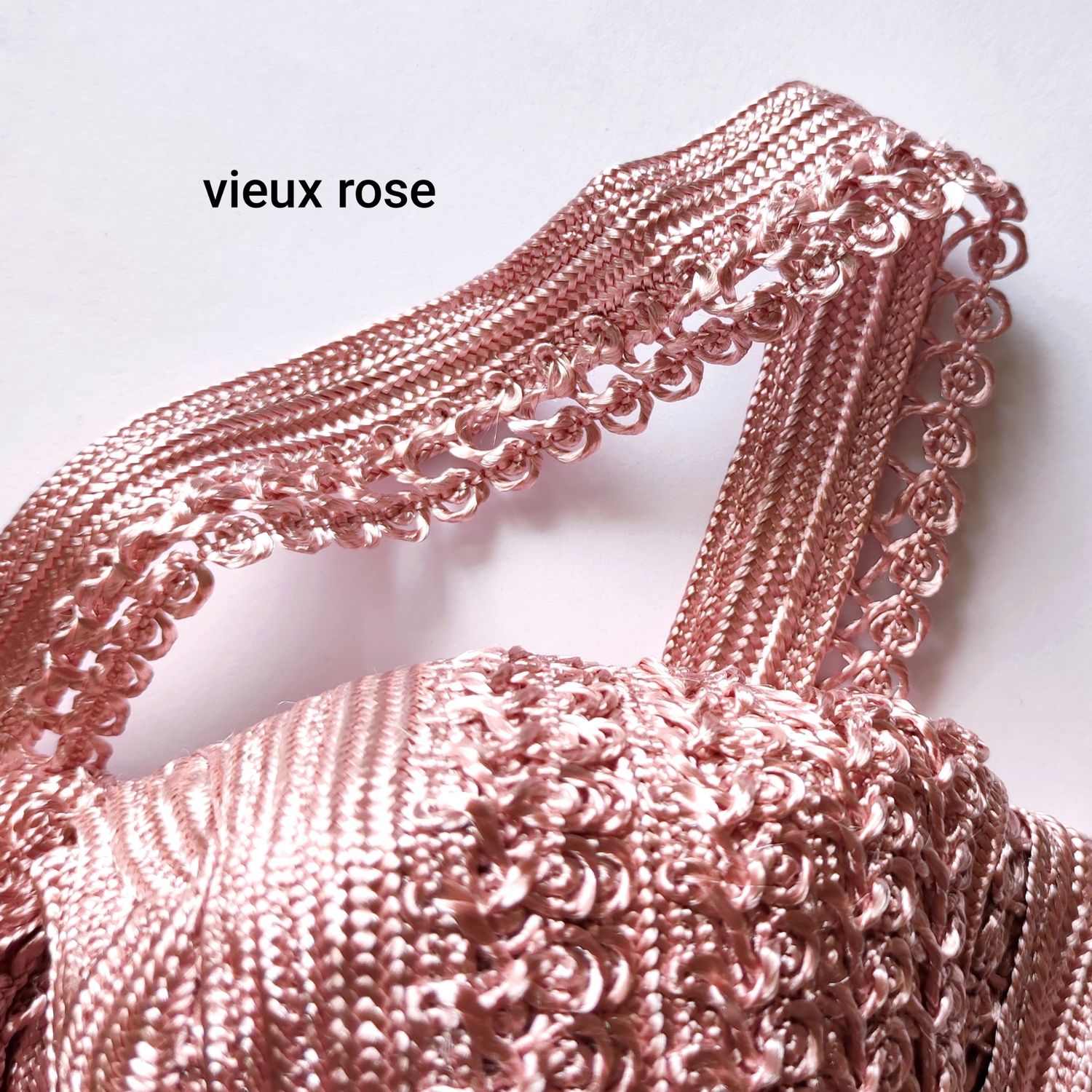 Galon sfifa large 3cm vieux rose